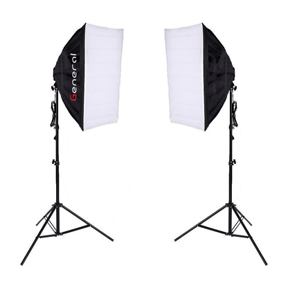 General Kit2pc 5 in 1 Light Lamp Photo Studio Softbox kit