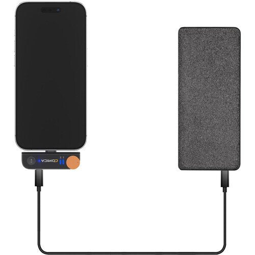 Comica Audio Vimo S UC 2-Person Wireless Microphone System with USB-C Connector for Mobile Devices (Black, 2.4 GHz)