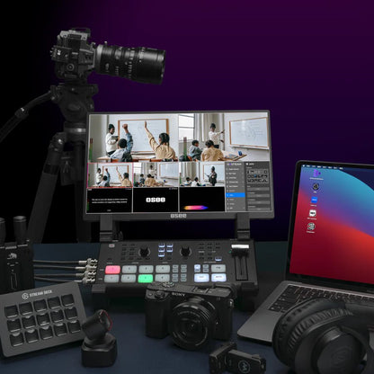 OSEE GoStream Duet Live Stream Video Mixer Switcher with SD Record and NDI HX Supported