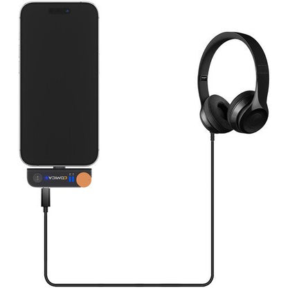Comica Audio Vimo S MI 2-Person Wireless Microphone System with Lightning Connector for iOS Devices (Black, 2.4 GHz)