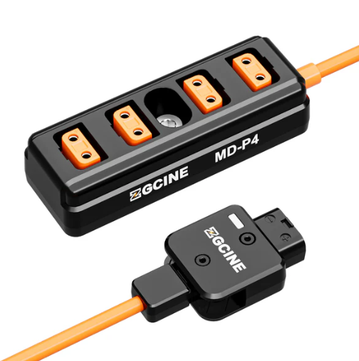 ZGCINE Male D-Tap to 4-Port Female D-Tap Splitter Adapter 23.6″ (MD-P4)
