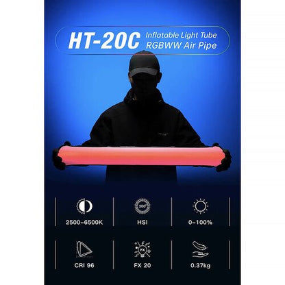 Aparo HT-20C RGBWW Inflatable LED Tube Light with Built-In Battery (33.5″)