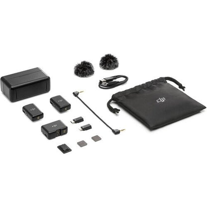 DJI Mic Version 1/2-Person Compact Digital Wireless Microphone System/Recorder for Camera & Smartphone (2.4 GHz)