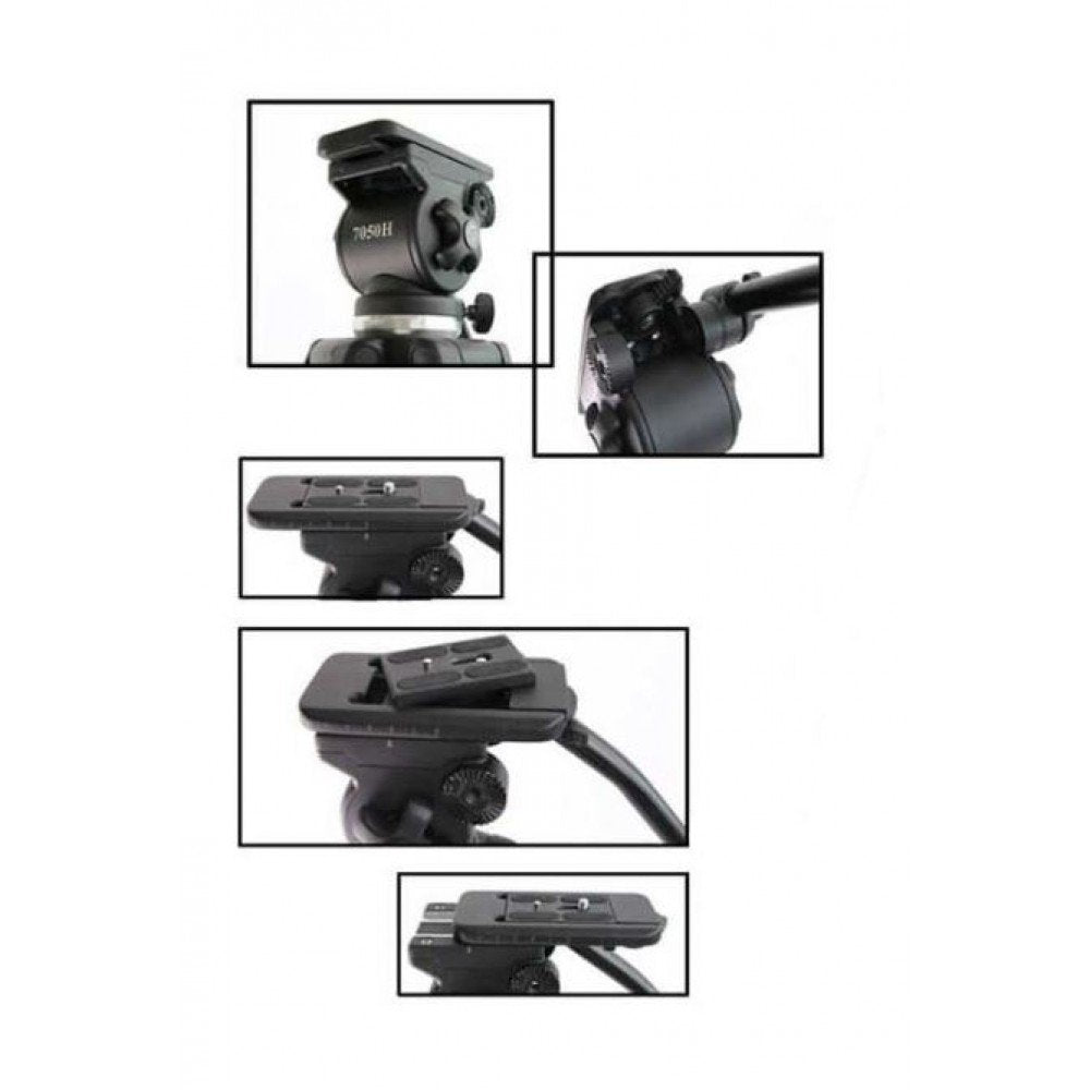 E-Image EL7050 Professional Compact Tripod with 1.8m Fluid Head