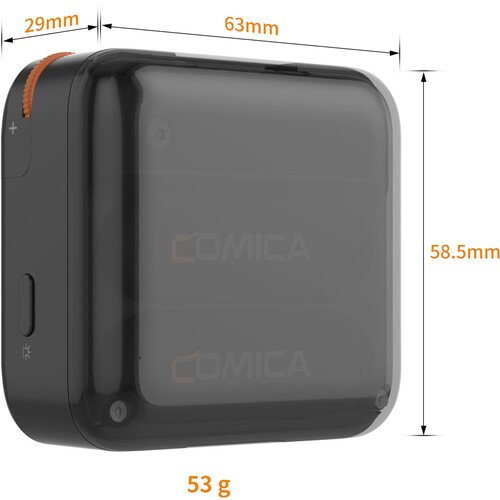Comica Audio Vimo S UC 2-Person Wireless Microphone System with USB-C Connector for Mobile Devices (Black, 2.4 GHz)