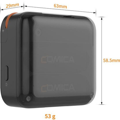 Comica Audio Vimo S UC 2-Person Wireless Microphone System with USB-C Connector for Mobile Devices (Black, 2.4 GHz)