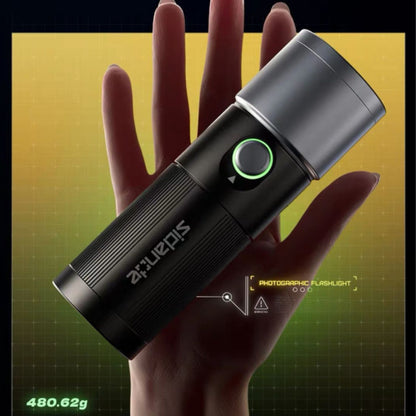 Sidande 10W Videography Flashlight Combo with Projection Kit – 8400mAh Battery