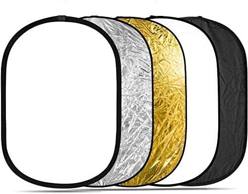 General Reflector 5in1 120×180 Black, Silver, White, Gold and diffuser