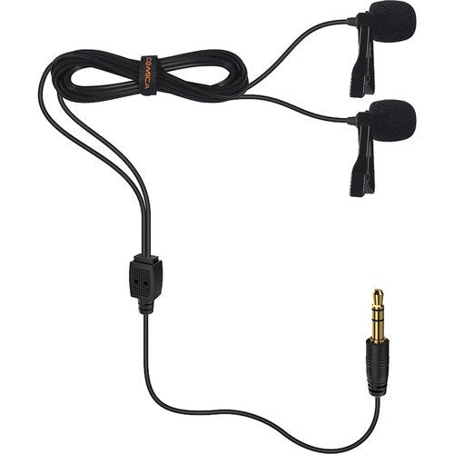 Comica Audio CVM-D02 Dual Omnidirectional Lavalier Microphones