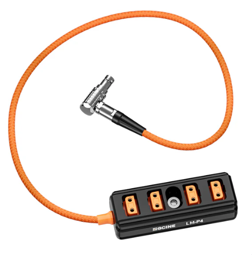 ZGCINE LEMO 2-Pin Male to 4-Port D-Tap Splitter Adapter (LM-P4)
