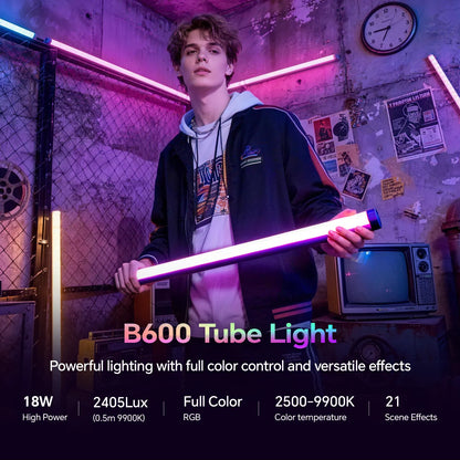 PHOTOOLEX 2- Light Kit B600S RGB Tube Light