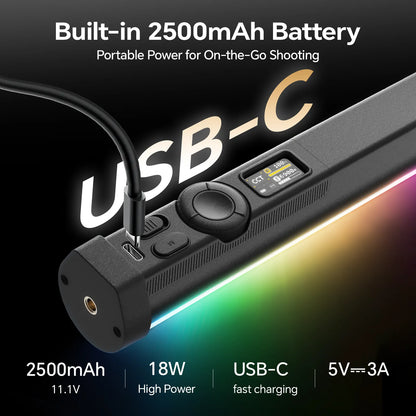 PHOTOOLEX 2- Light Kit B600S RGB Tube Light