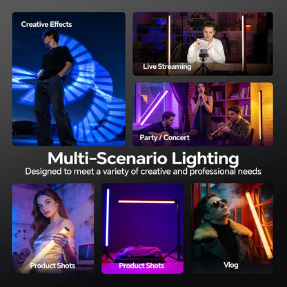 PHOTOOLEX 2- Light Kit B600S RGB Tube Light